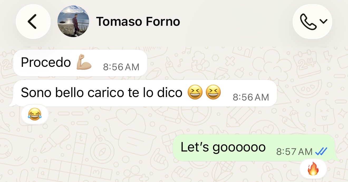Tomaso Forno conferma di procedere e iniziare il percorso Scalers