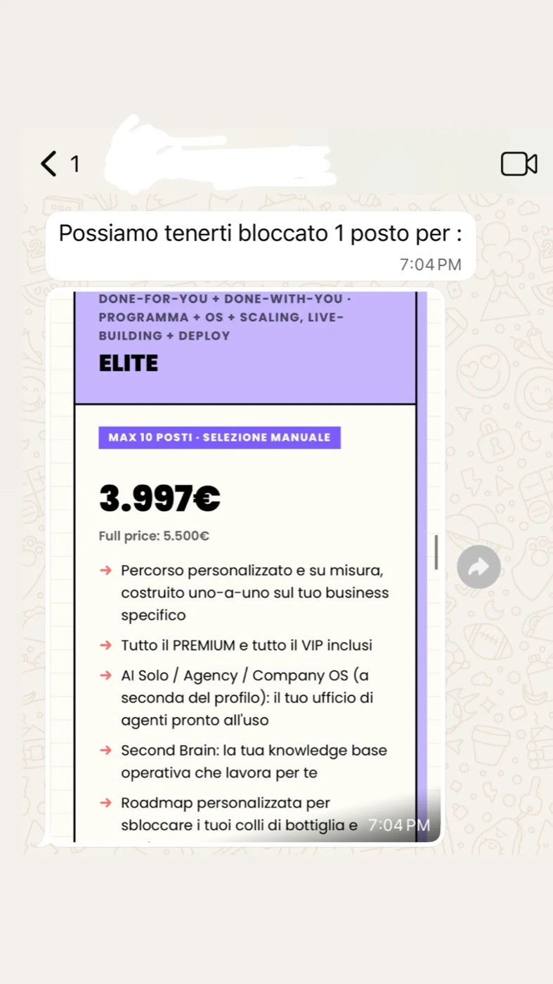 Richiesta di iniziare il percorso Elite di accelerazione Scalers
