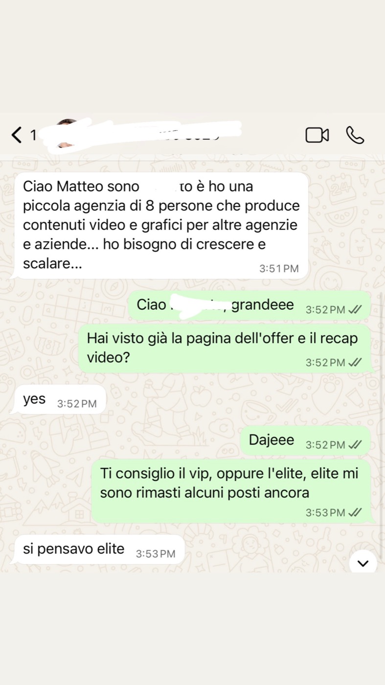 Membro che ha scelto di iniziare il percorso di accelerazione Scalers